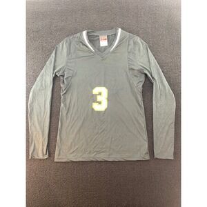 Alleson Athletic Black Long Sleeve Volleyball Jersey Number 3‎ Women's Size S